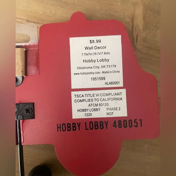 🦄3/$15 NWT Fire Truck Wall Decor - Picture 3 of 4